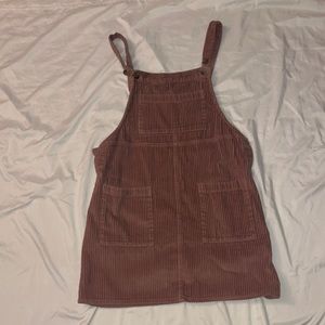 Velvet Dark Pink Overall Skirt